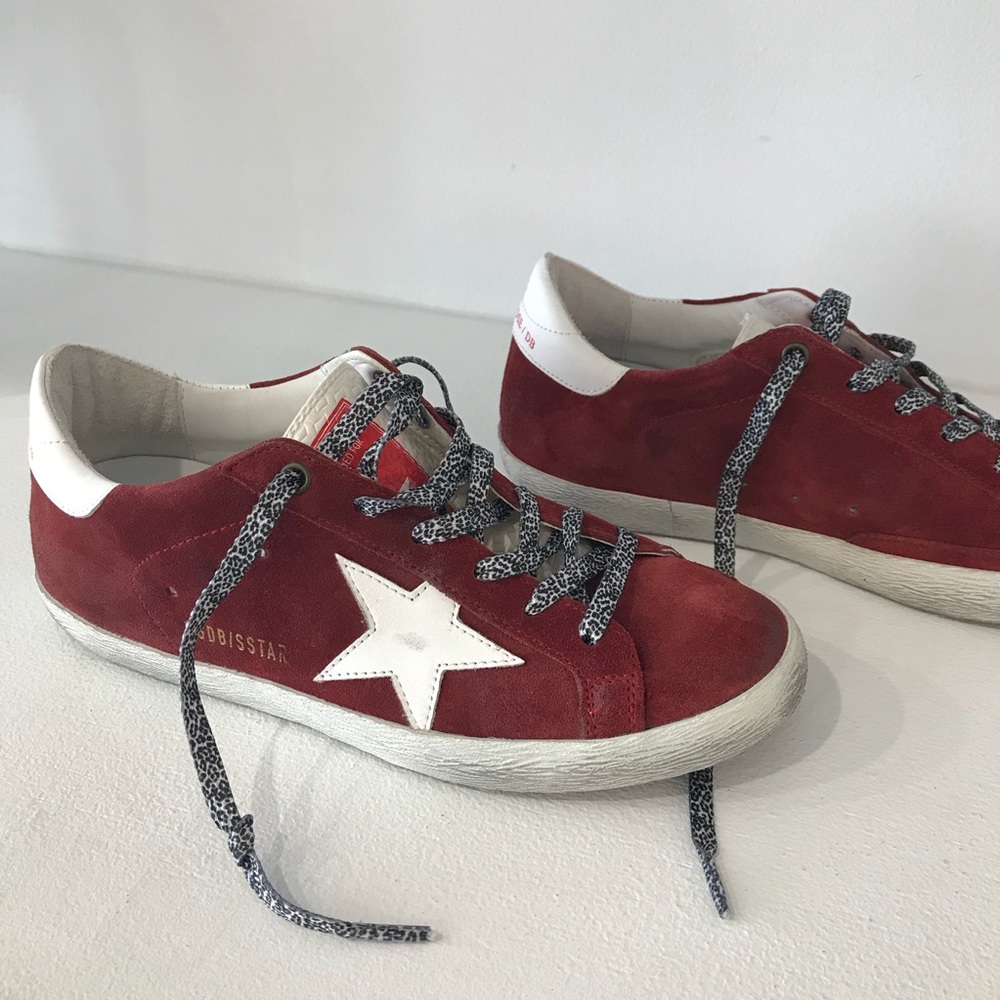 Golden Goose Superstar Sneakers in Red Suede - Picture 2 of 6